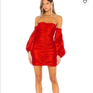 Bardot red dress